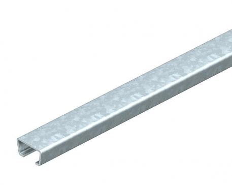 AMS3518 anchor rail, slot 16.5 mm, BK, unperforated