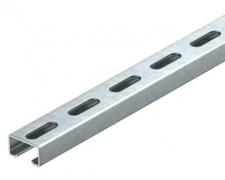 MS4022 mounting rail, heavy duty, slot 18 mm, FT, perforated 6000 | 40 | 22,5 | 2 | vroče pocinkano