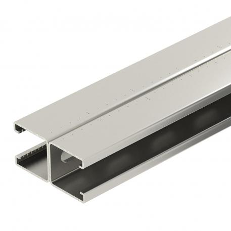 MS4182 mounting rail, slot 22 mm, double, A2, perforated  6000 | 41 | 82 | 2 | surovo, naknadno obdelano