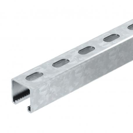 MS4141 mounting rail, slot 22 mm, FS, perforated  6000 | 41 | 41 | 2,5 | neprekinjeno cinkano v ognju