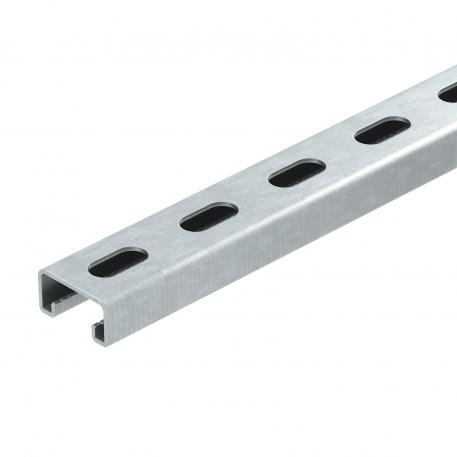 MS4121 mounting rail, slot 22 mm, FT, perforated  6000 | 41 | 21 | 2 | vroče pocinkano