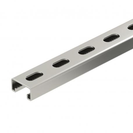 MS4121 mounting rail, slot 22 mm, A2, perforated 6000 | 41 | 21 | 2 | surovo, naknadno obdelano