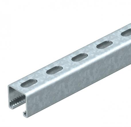 MSL4141 mounting rail, slot 22 mm, FT, perforated 1000 | 41 | 41 | 2 | vroče pocinkano