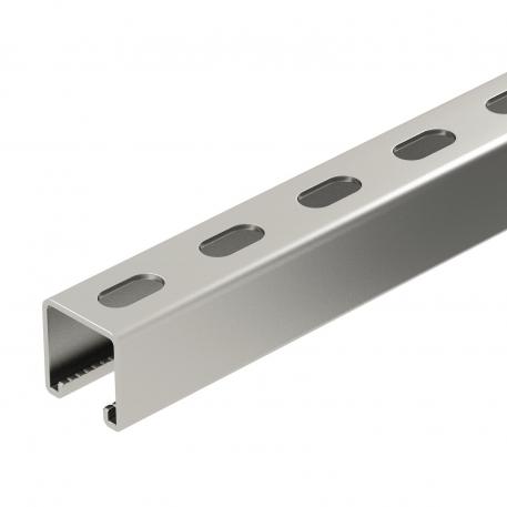 MS4141 mounting rail, slot 22 mm, A2, perforated 1000 | 41 | 41 | 2 | surovo, naknadno obdelano