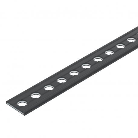 Perforated steel strap, plastic-coated 9 | 13,5 x 2 | 5,1 | črna