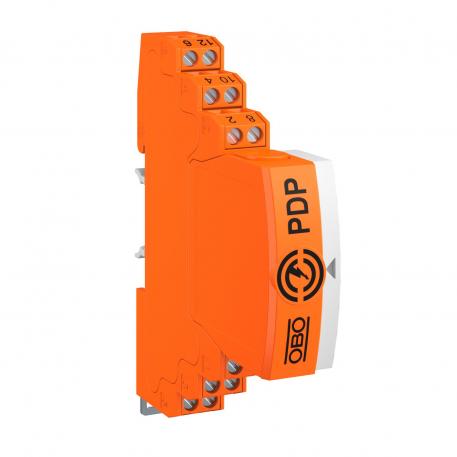 Connectable data cable protection, 2-pole, direct earthing, with visual signalling, 5 V  2 | 2-pole | 4,2 | 6 | Sponka