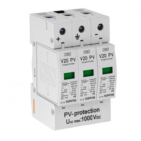 PV surge protection V20, 1,000 V DC