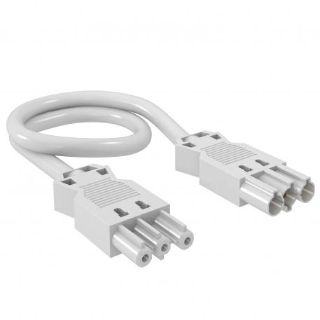 3-wire connection cable, PVC, cross-section 2.5 mm², Cable length 3 m, white