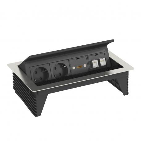 Deskbox DBK, 2 sockets, HDMI, 2x RJ45 Cat. 6